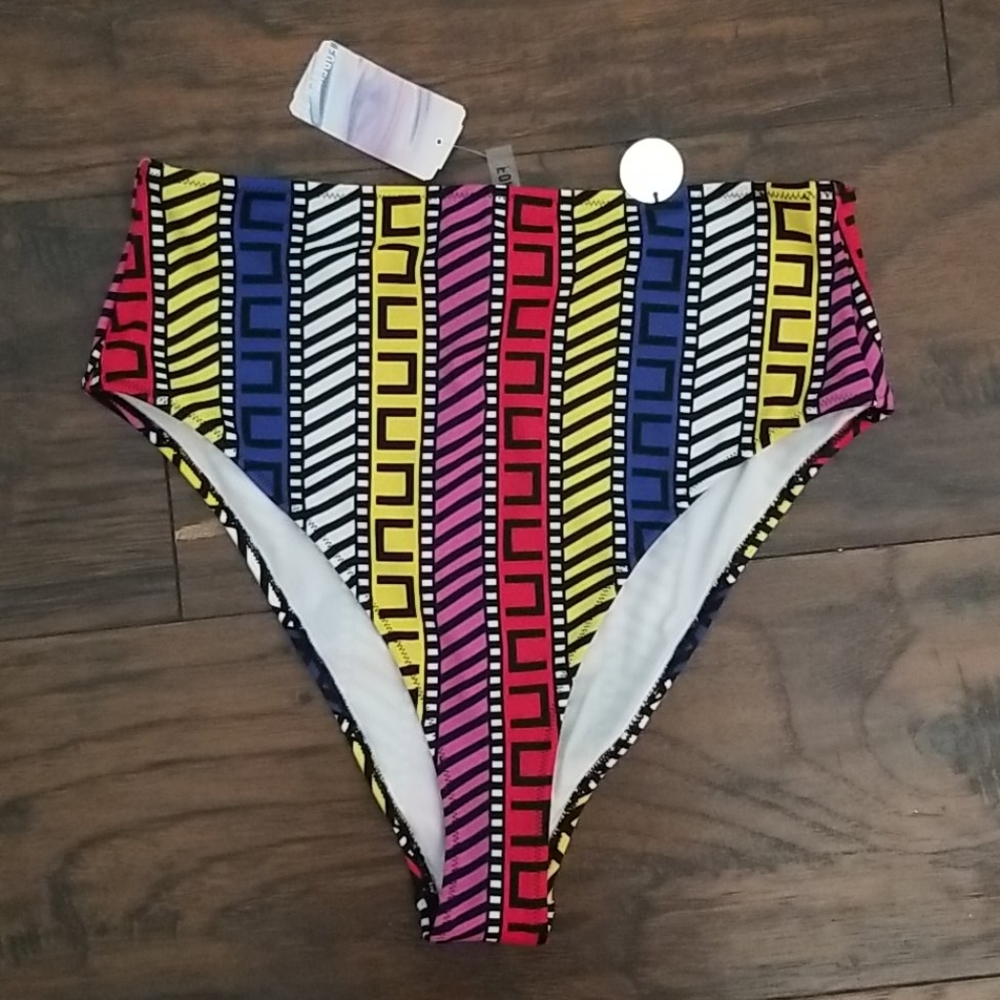 Forever  21 Swimwear  bottom  white/multicolor